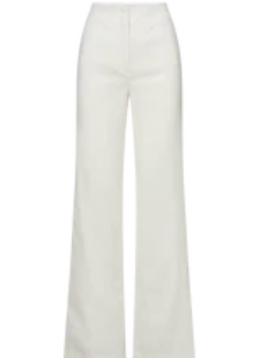 Veronica Beard Pants - Veronica Beard Jude Linen off-white Wide-Leg Pants Size 4